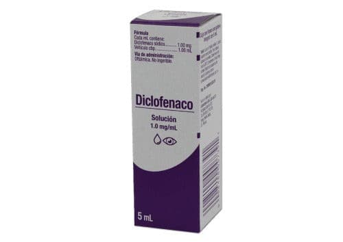 Diclofenaco (grin) Sol. Oft. Fco. Gotero 5 Ml. 1 Mg/1 Ml.