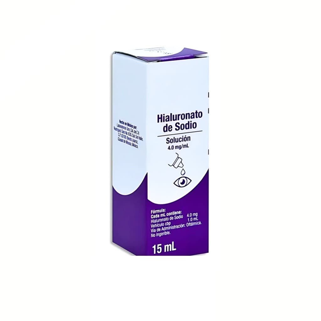 Hialuronato de Sodio (grin) Sol. Oft. Fco. Gotero 15 Ml. 4.0 Mg/1 Ml.