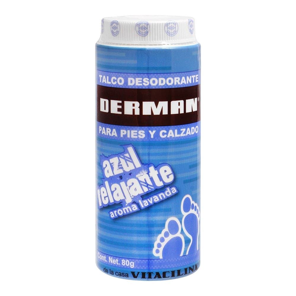 Derman Talco Desodorante Adulto Aroma Lavanda Fco. 80 G.