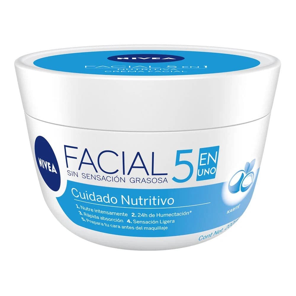 Nivea Facial 7en1 Cuidado Nutritivo 48h Crema Tarro 200 Ml.