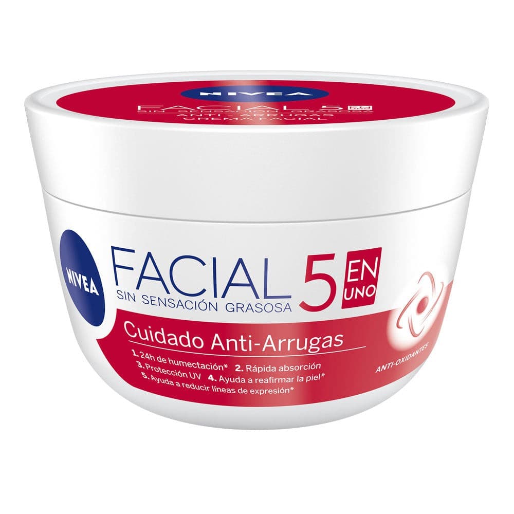 Nivea Facial 7en1 Cuidado Anti-arrugas Crema Tarro 200 Ml.