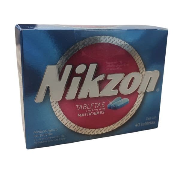 Nikzon C/40 Tabs. Masticables 20/8.3/40 Mg.