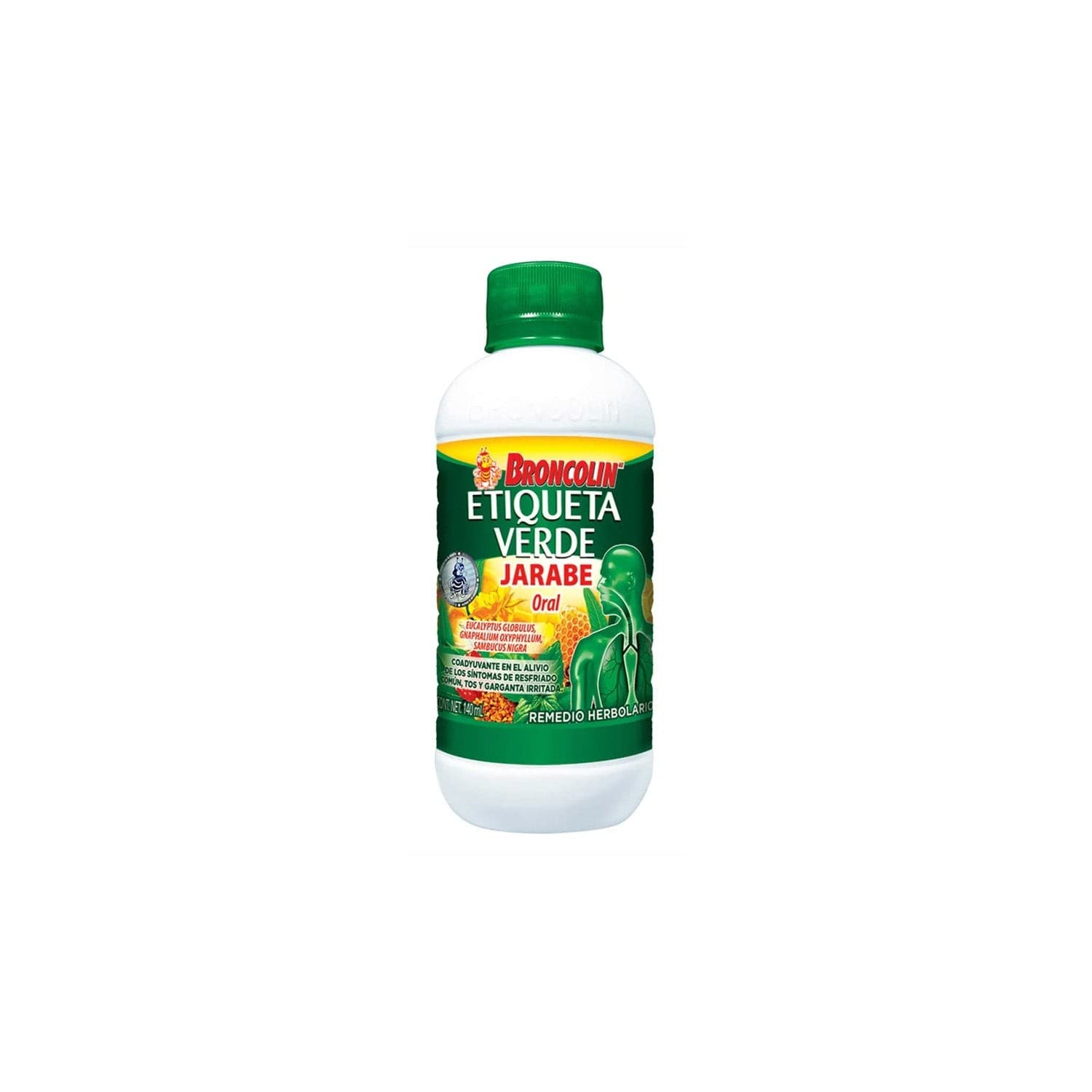 Broncolin Etiqueta Verde Jarabe Fco. 140 Ml.