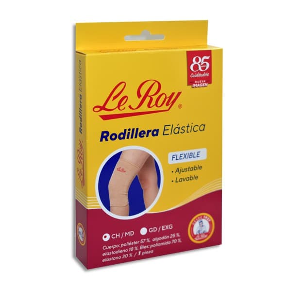 Rodillera Elástica Flexible (le Roy) T: Ch/med. 36-39cm. C/1 Pza.