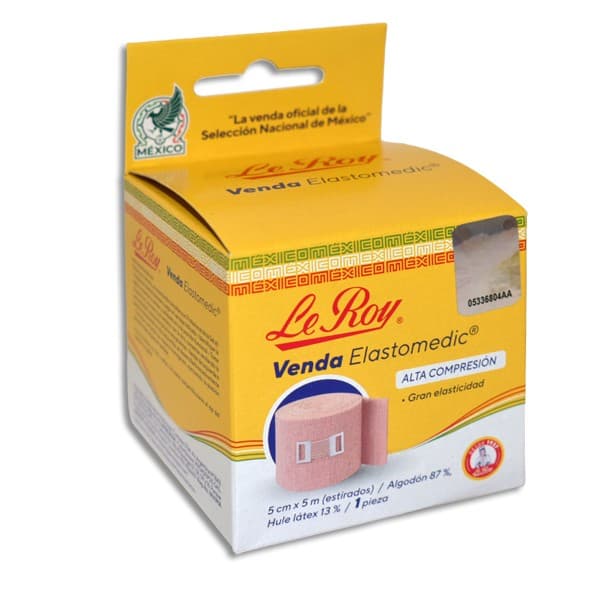 Venda Elastomedic (le Roy) A: 5cm. L: 5mt. C/1 Pza.