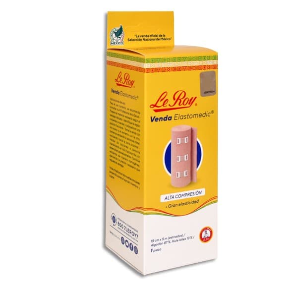 Venda Elastomedic (le Roy) A: 15cm. L: 5mt. C/1 Pza.