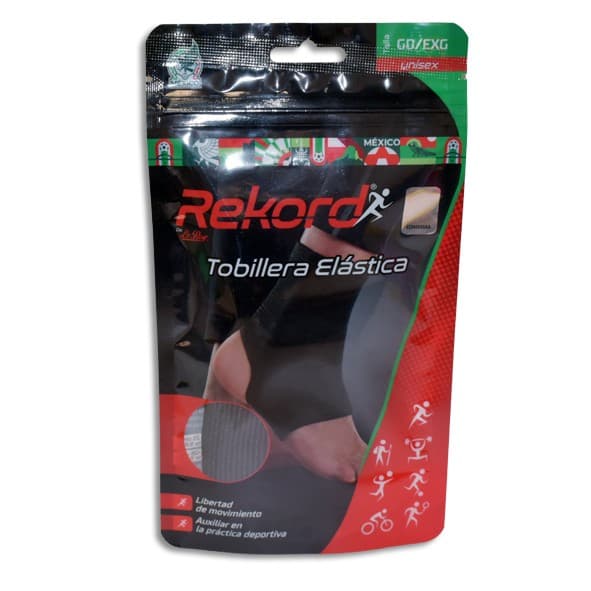 Tobillera Elast. Deportiva "rekord" Unisex T: Gd/exg. 26-28cm. C/1 Pza.