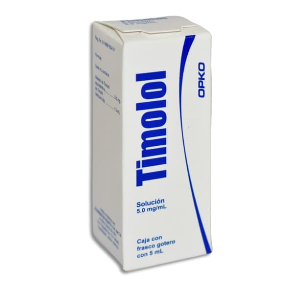 Timolol (opko) Sol. Oftálmica Fco. Gotero 5 Ml. 5.0 Mg/1 Ml.