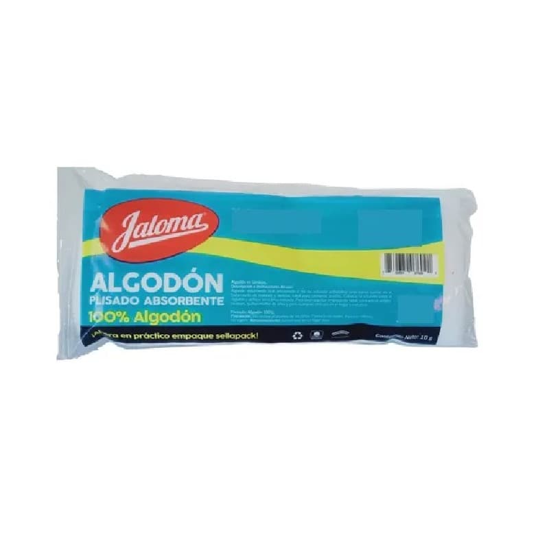 Algodon Absorbente Plisado (jaloma) Bolsa C/ 10 G.