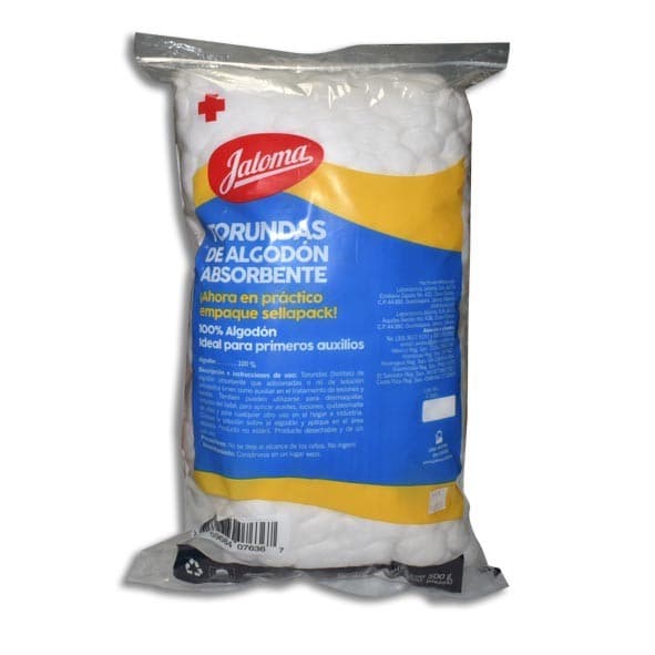 Torundas de Algodon Absorbente (jaloma) Bolsa C/500 G.
