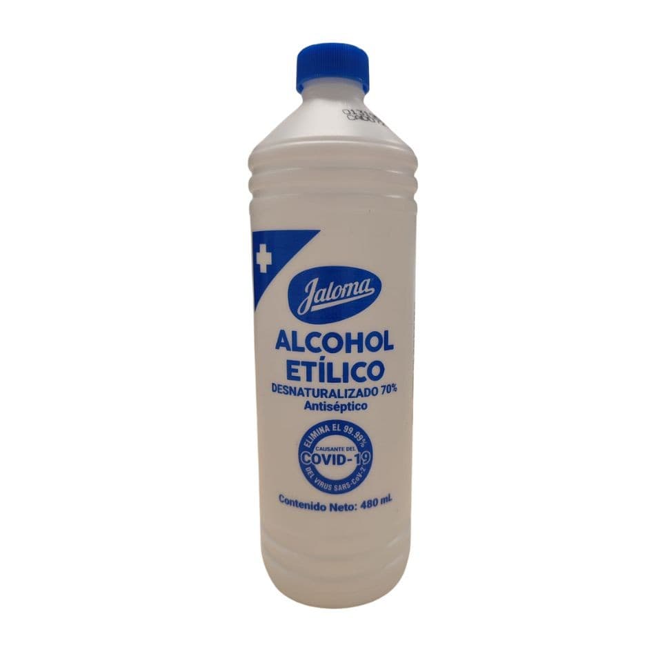Alcohol Etílico Desnaturalizado (jaloma) 70% Fco. 480 Ml.