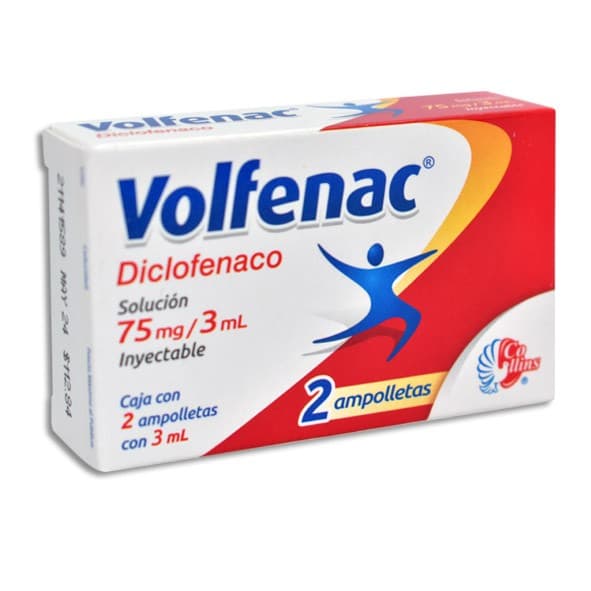 Volfenac Sol. Iny. C/2 Amptas. 75 Mg/3 Ml.