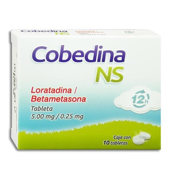 Cobedina-ns 12h Cja. C/10 Tabs. 5.00/0.25 Mg.