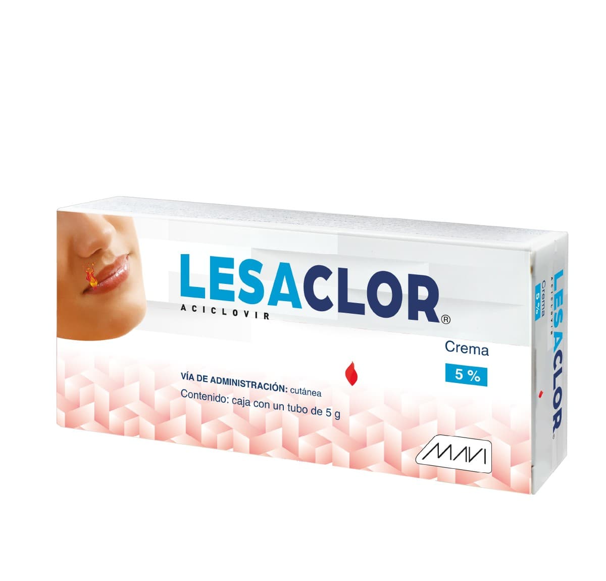 Lesaclor Crema 5% Tubo C/5 G.
