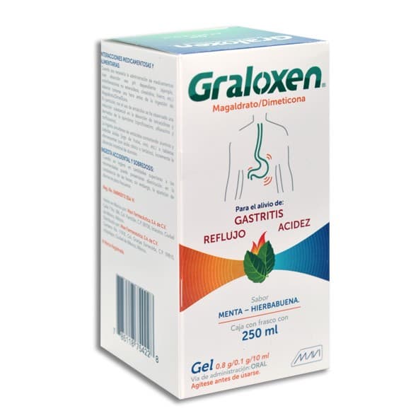 Graloxen Gel Fco. 250 Ml. 8-1 G/100 Ml.