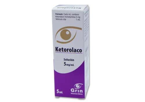 Ketorolaco (grin) Sol. Oftálmica Fco. Gotero 5 Ml. 5.0 Mg/1 Ml.