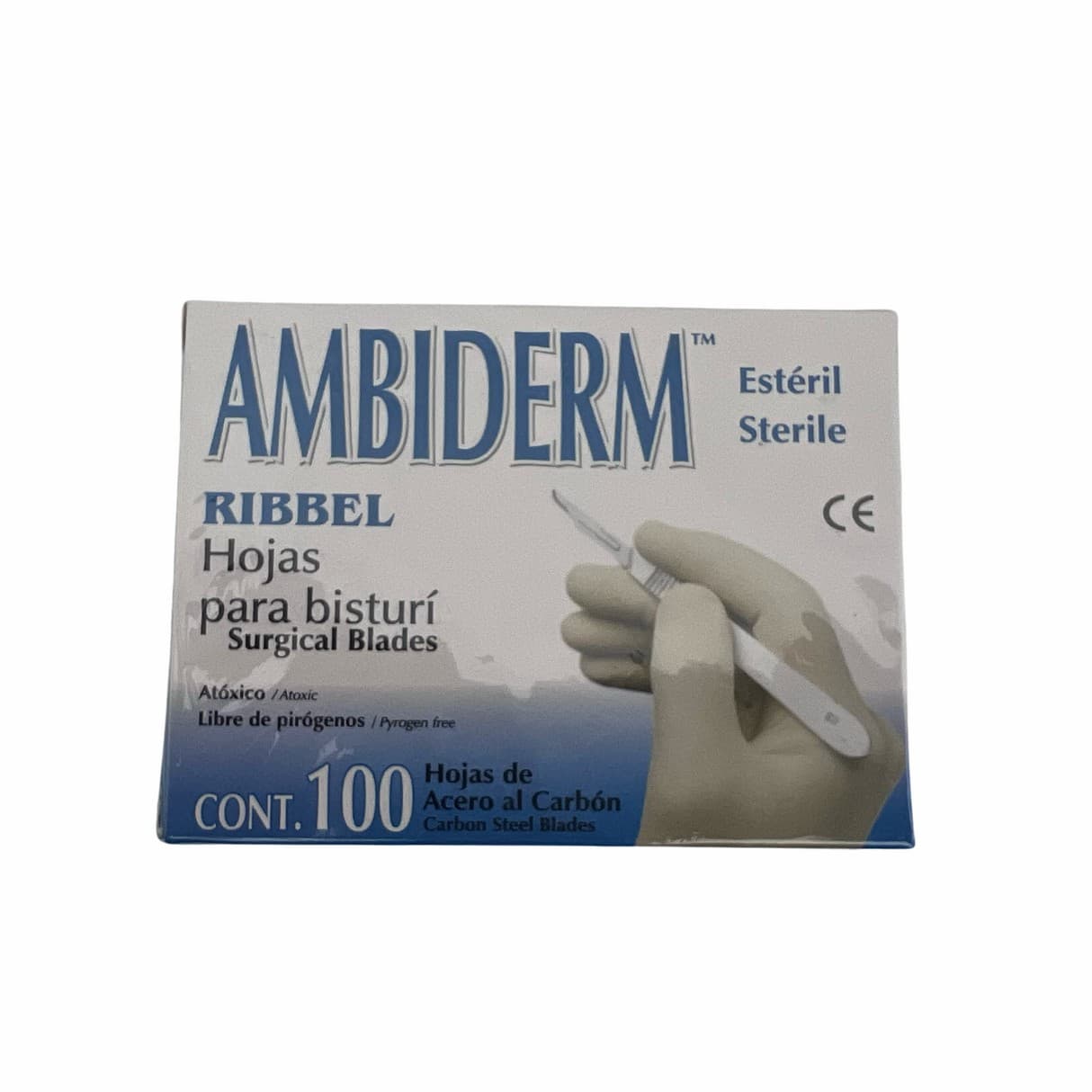 Hoja para Bisturí Acero Al Carbón (ambiderm) No. 12 C/1 Pza.
