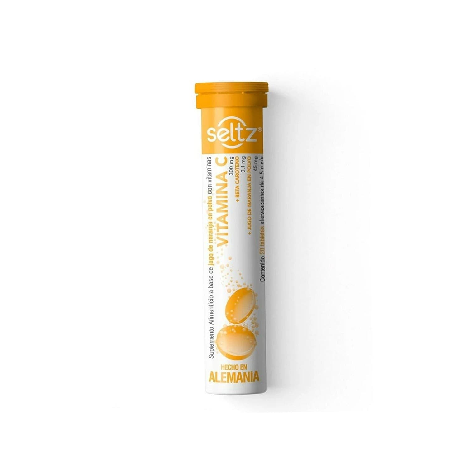 Vitamina C+betacaroteno+jnp (seltz) C/20 Tabs. Efervs. Sab. Nja. 4.4 G.