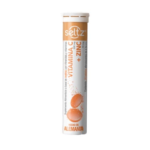 Zinc+vitamina C (seltz) C/20 Tabs. Efervs. Sabor Dzno-mcya. 4.3 G.