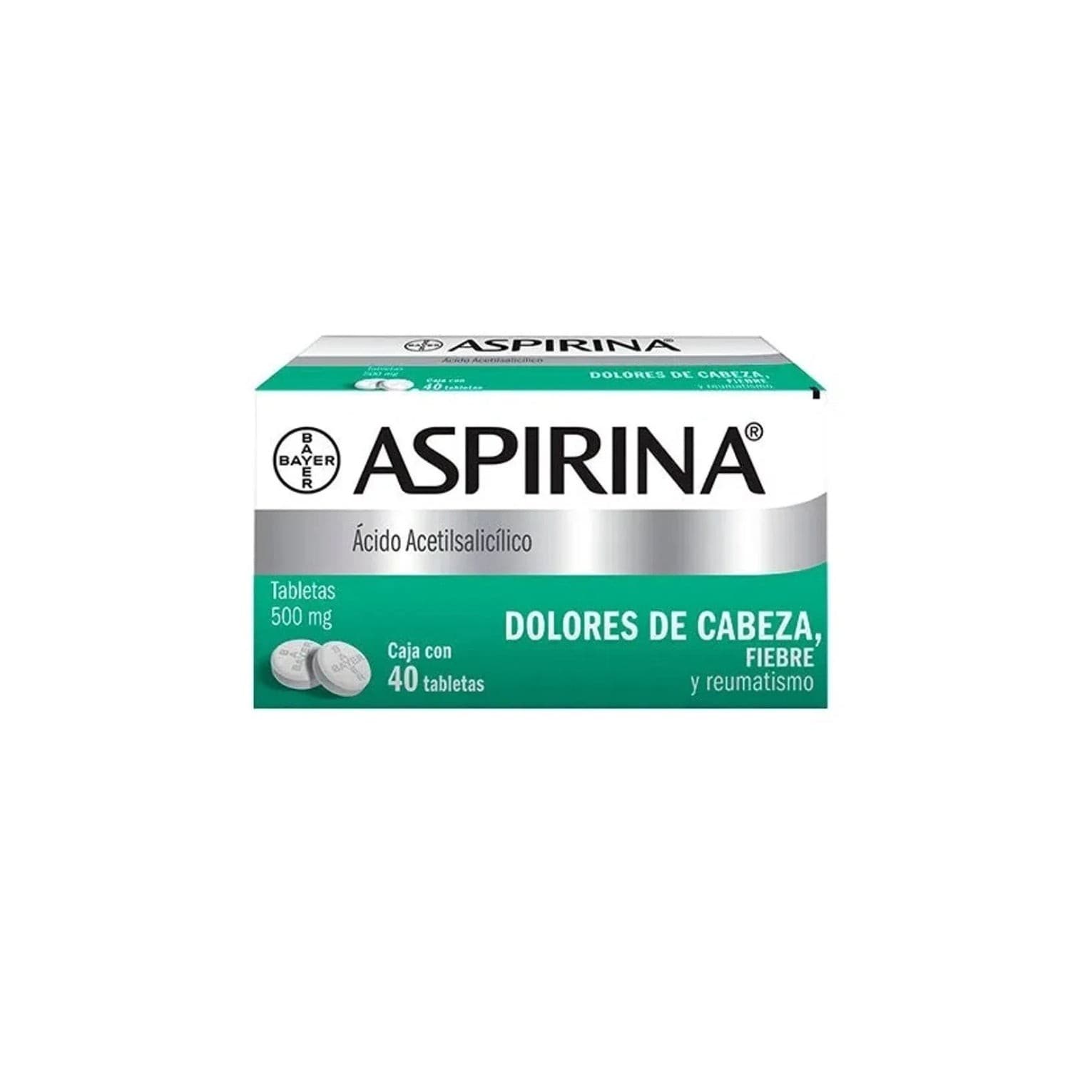Aspirina C/ 40 Tabs. 500 Mg.