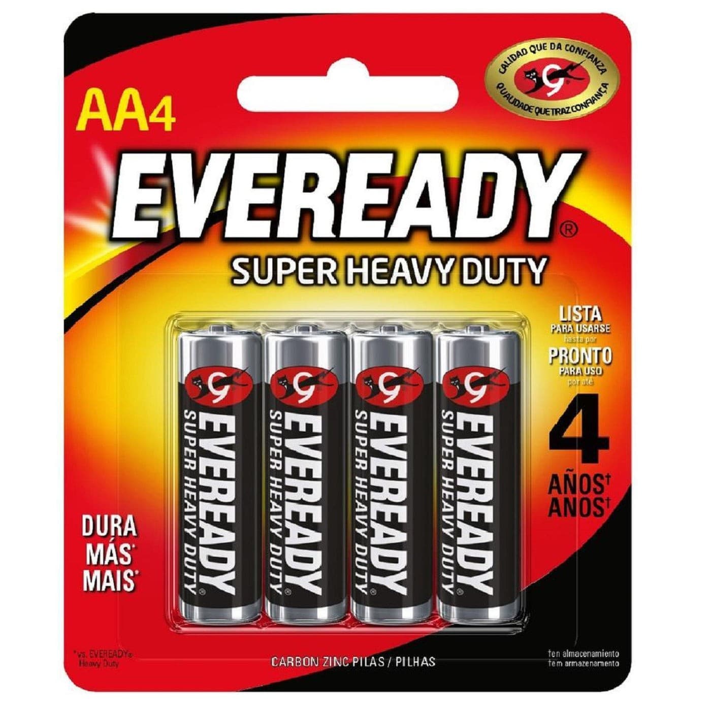 Eveready Super Heavy Duty "aa" Blister C/4 Pzs.