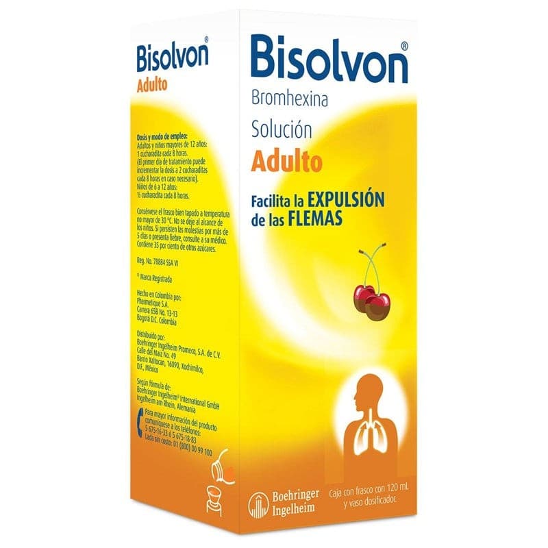Bisolvon Sol. Adulto Fco. 120 Ml. 160 Mg/100 Ml.