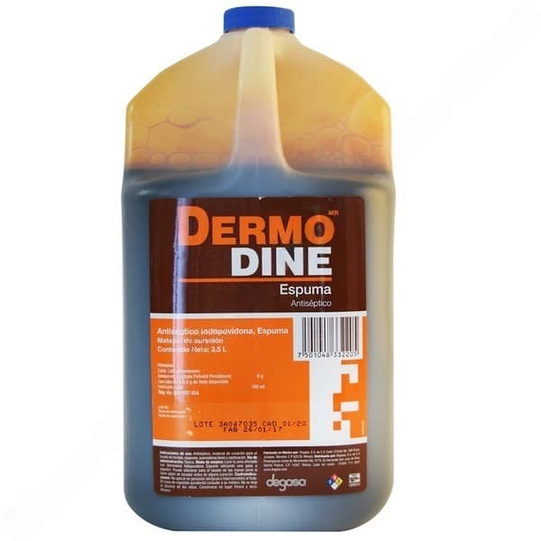 Dermodine Solución Antiséptica Espuma Env. 3.5 L. 8 G/100 Ml.