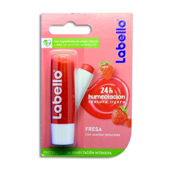 Labello 24h Protector Labial Fresa Blister C/1 Pza. 4.8 G.