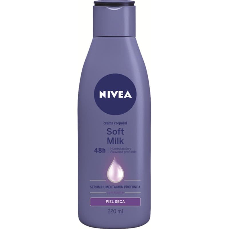 Nivea Soft Milk 72h Crema Corporal Piel Seca Fco. 220 Ml.