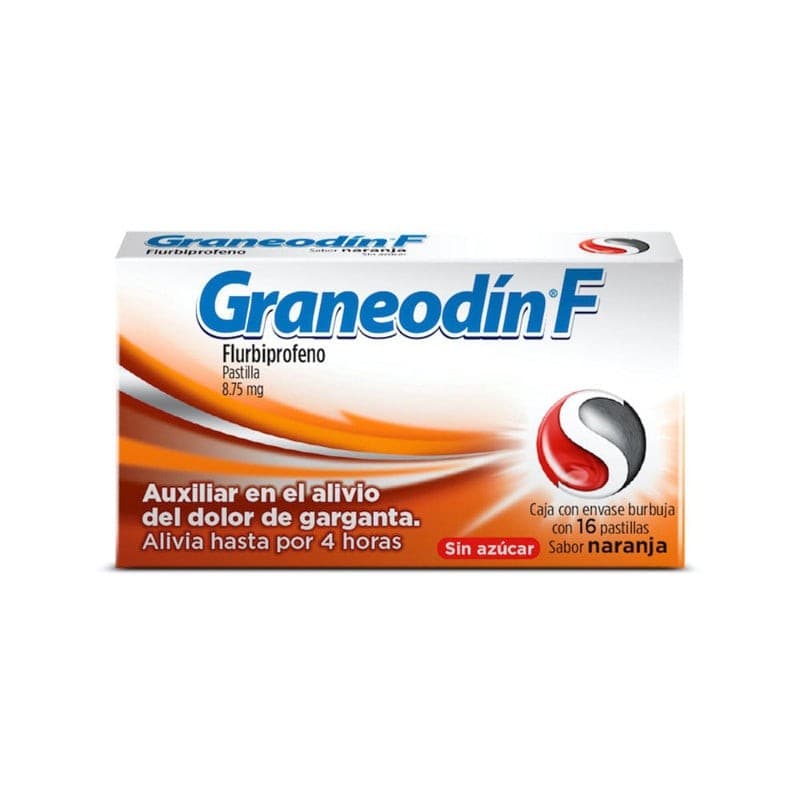 Graneodín F C/16 Pastillas Sab. Naranja S/azúcar 8.75 Mg