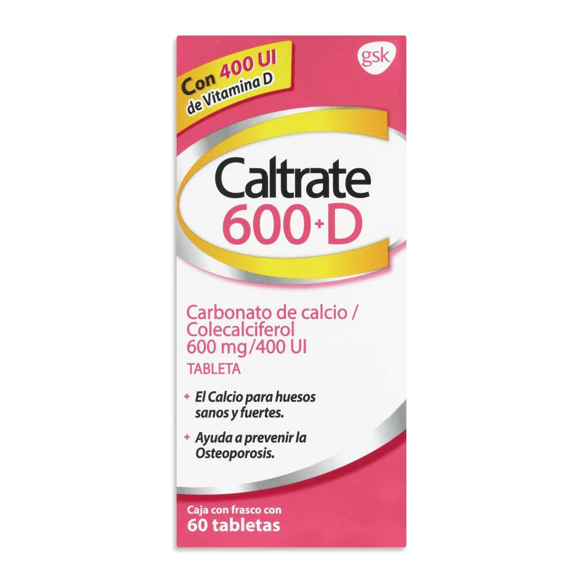 Caltrate 600+d C/60 Tabs. 600 Mg/400 Ui.