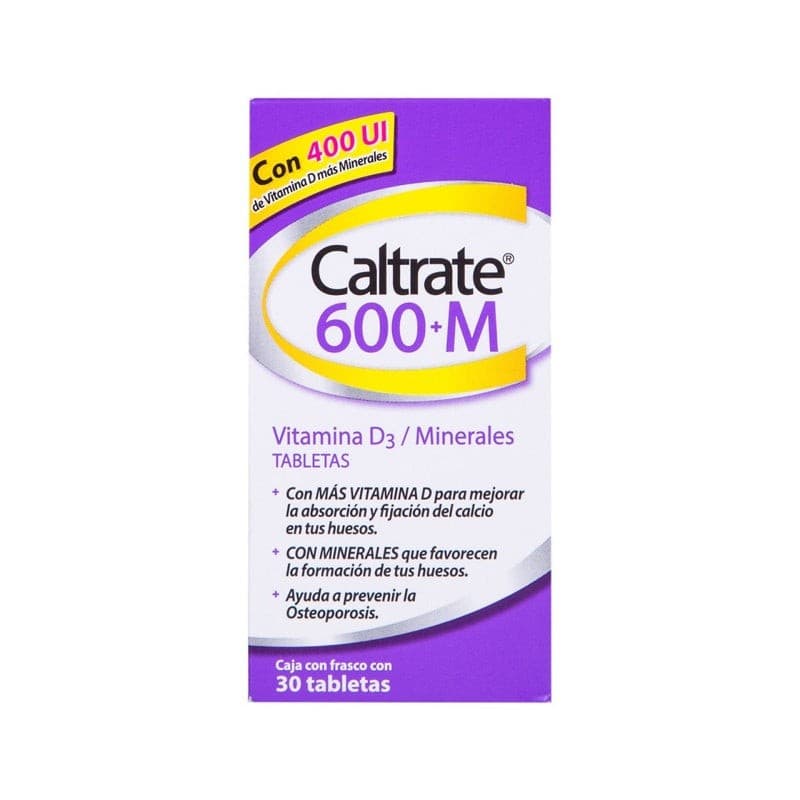 Caltrate 600+m C/30 Tabs. 600 Mg/400 Ui.