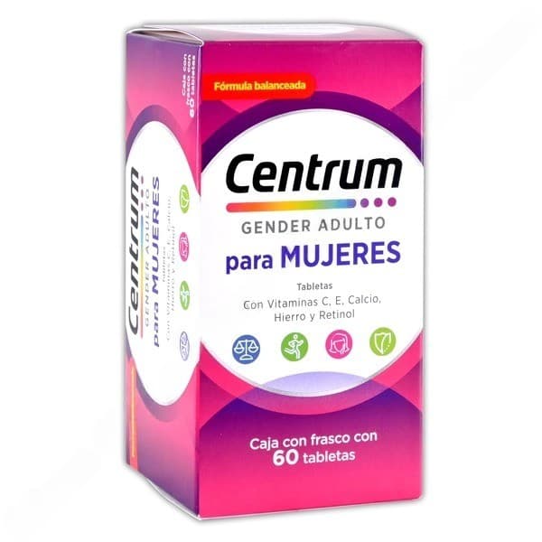 Centrum Gender Adulto P/mujeres Cja/fco. C/60 Tabs.
