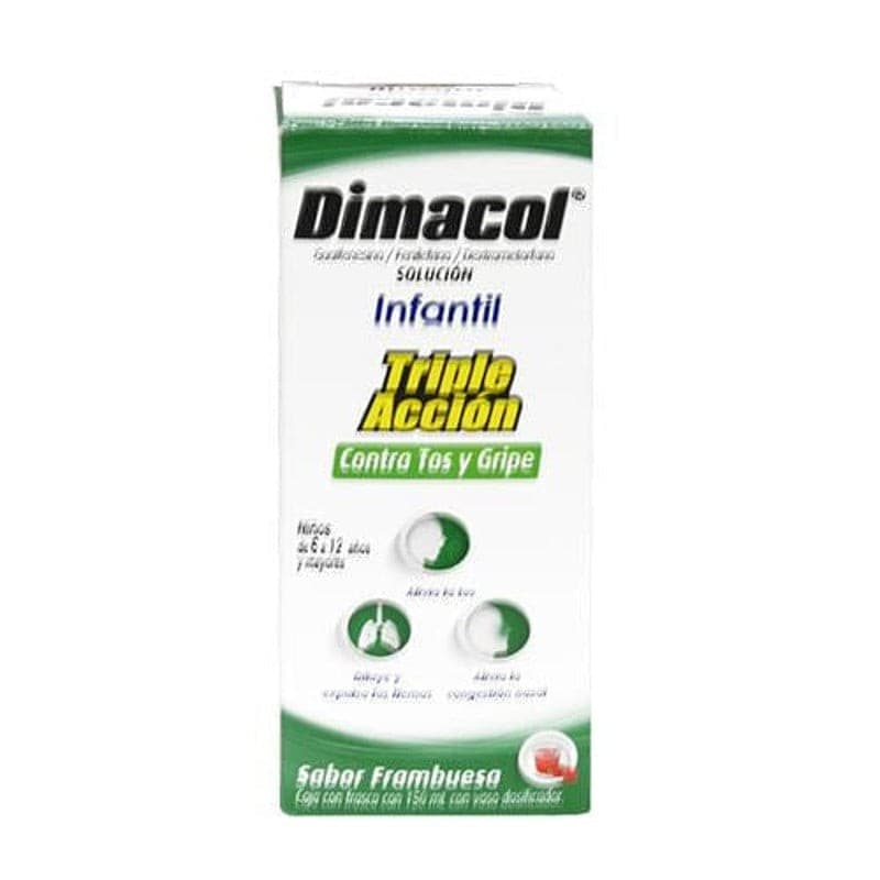 Dimacol Sol. Adulto Fco. 150 Ml. 2000-100-200 Mg/100 Ml.