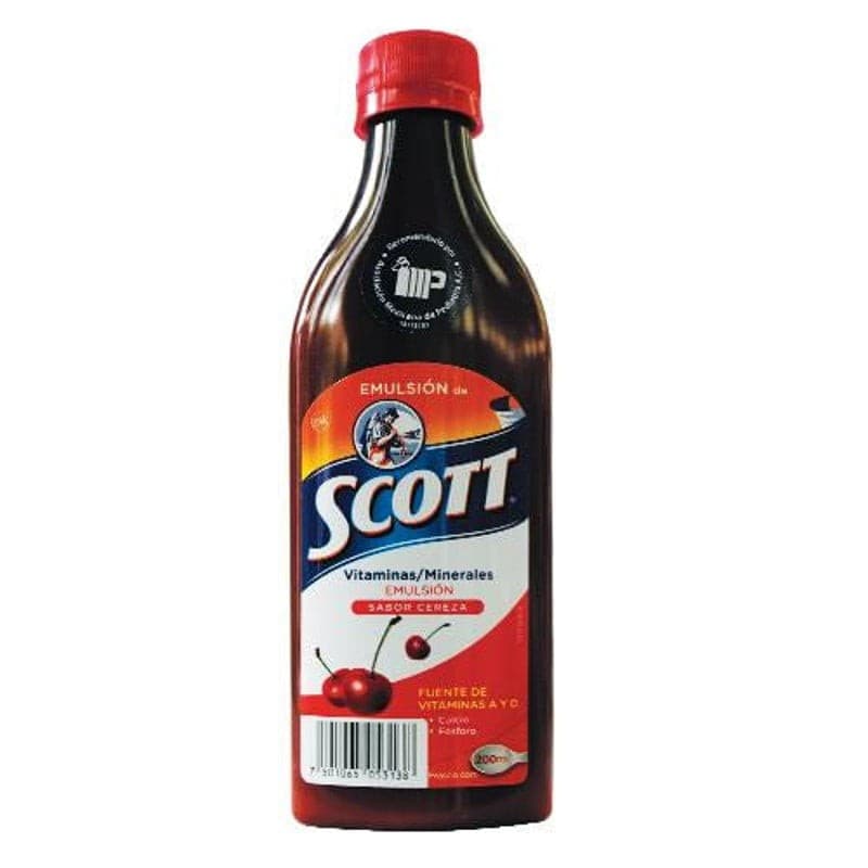 Emulsión de Scott Sabor Cereza Fco. 200 Ml.