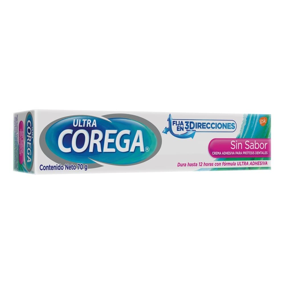 Ultra Corega Triple Acción S/sabor Crema Adhesiva Tubo C/70 G.