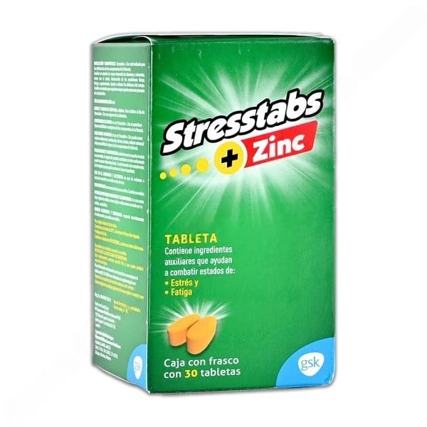 Stresstabs+zinc C/30 Tabletas.