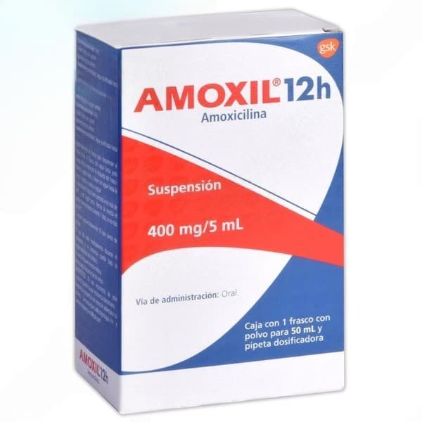 Amoxil 12h Susp. Fco. 50 Ml. 400 Mg/5 Ml.