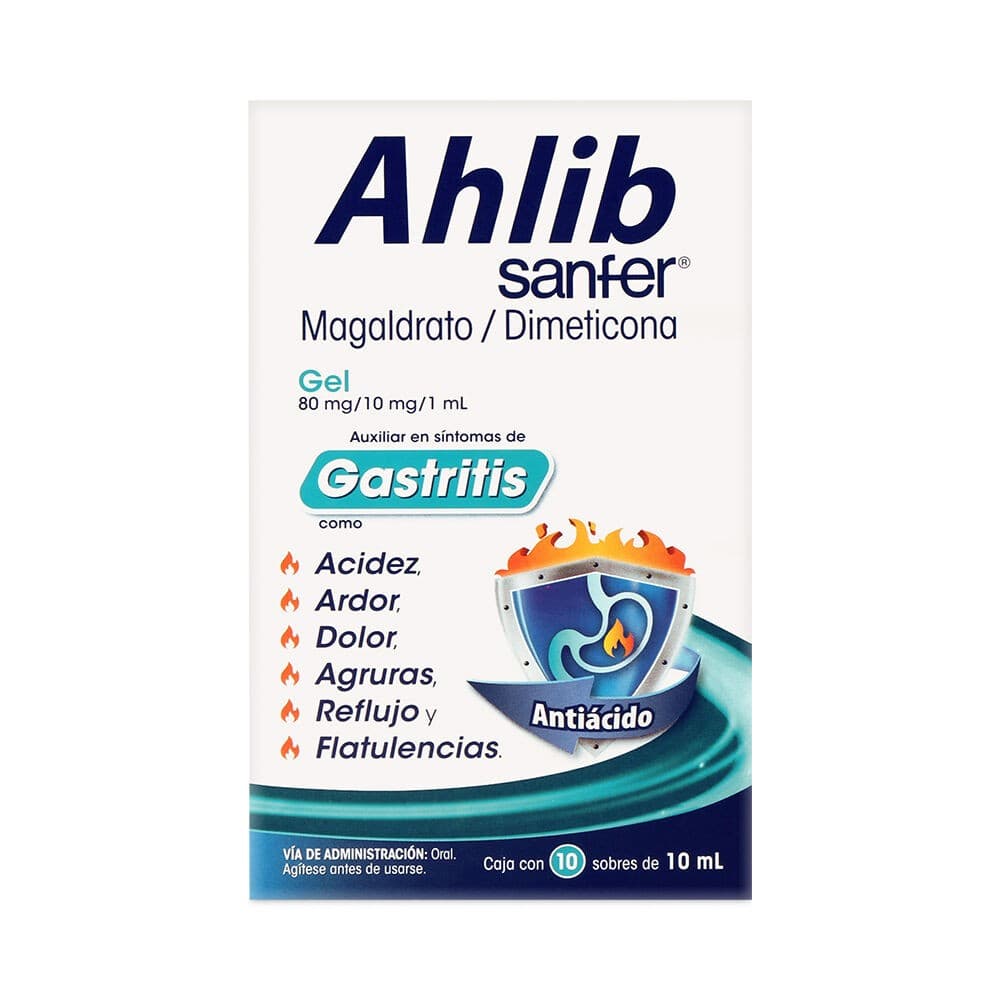 Ahlib Gel C/10 Sobres 10 Ml. 80-10 Mg/1 Ml.