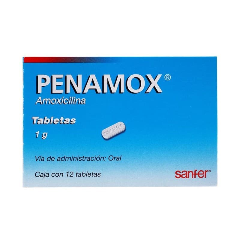 Penamox C/12 Tabletas 1 G.