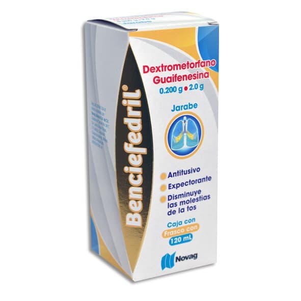 Benciefedril Jarabe Fco. 120 Ml. 0.200-2.0 G/100 Ml.