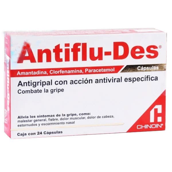 Antiflu-des C/24 Caps. 50/3/300 Mg.