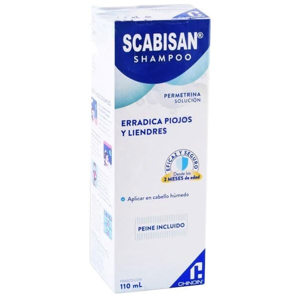 Scabisan Shampoo Fco. 110 Ml. 1 G/100 Ml. C/peine Incluído.