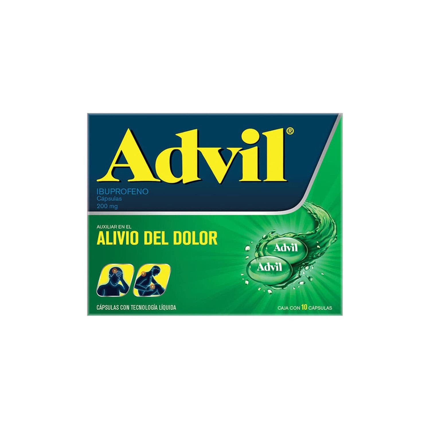 Advil Cja. C/10 Caps. 200 Mg.
