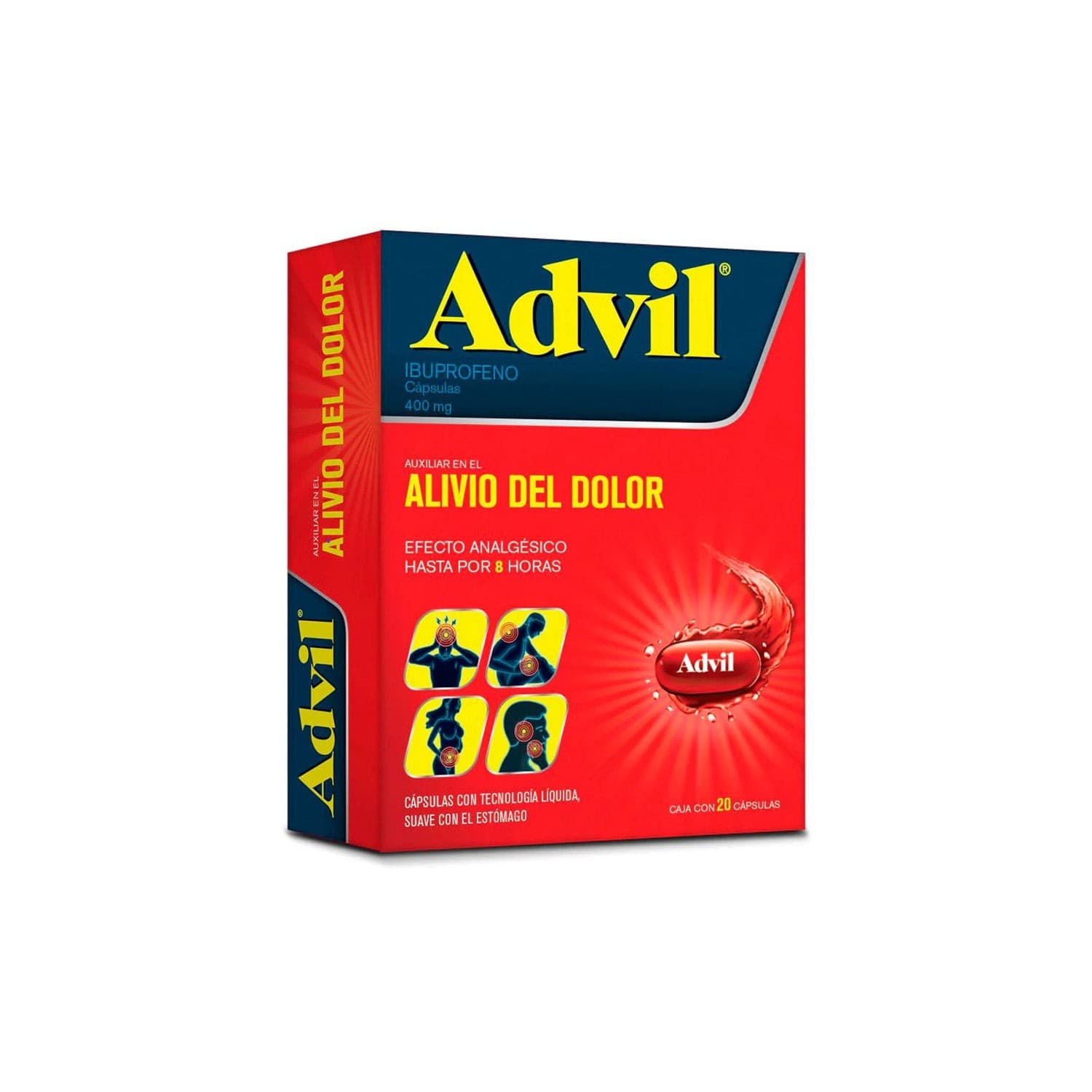 Advil Cja. C/20 Caps. 400 Mg.
