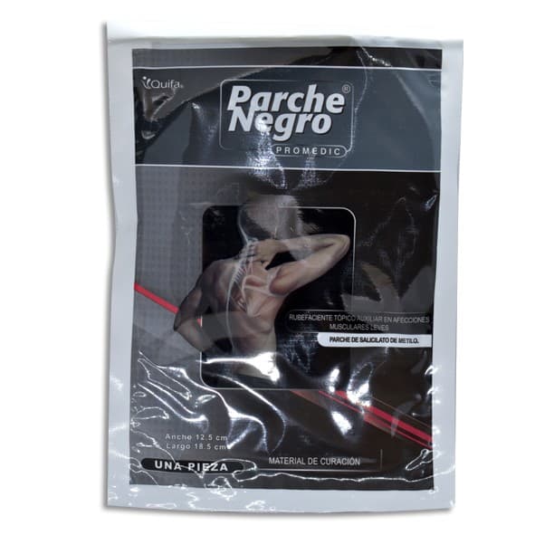 Parche Negro Promedic (quifa) Sob. C/1 Pza. 12.5x18.5cm. 0.175 G.