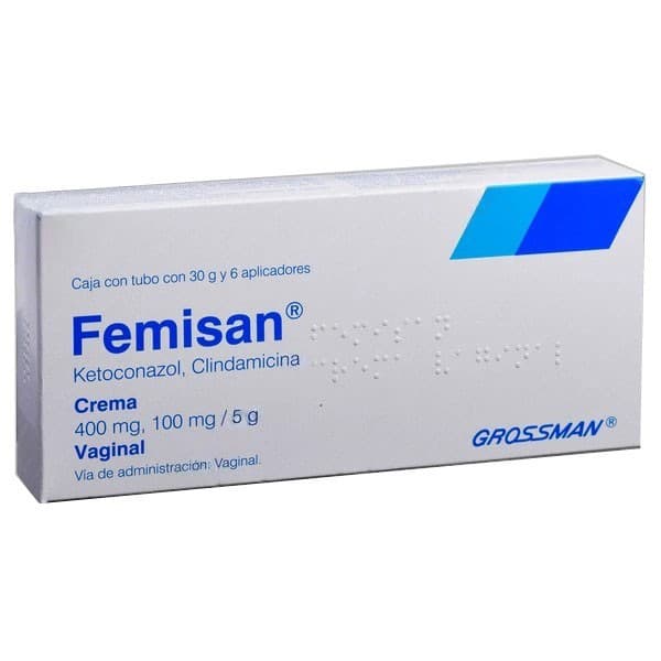 Femisan Crema Vaginal Tubo C/30 G. 400-100 Mg/5 G. y 6 Aplics.