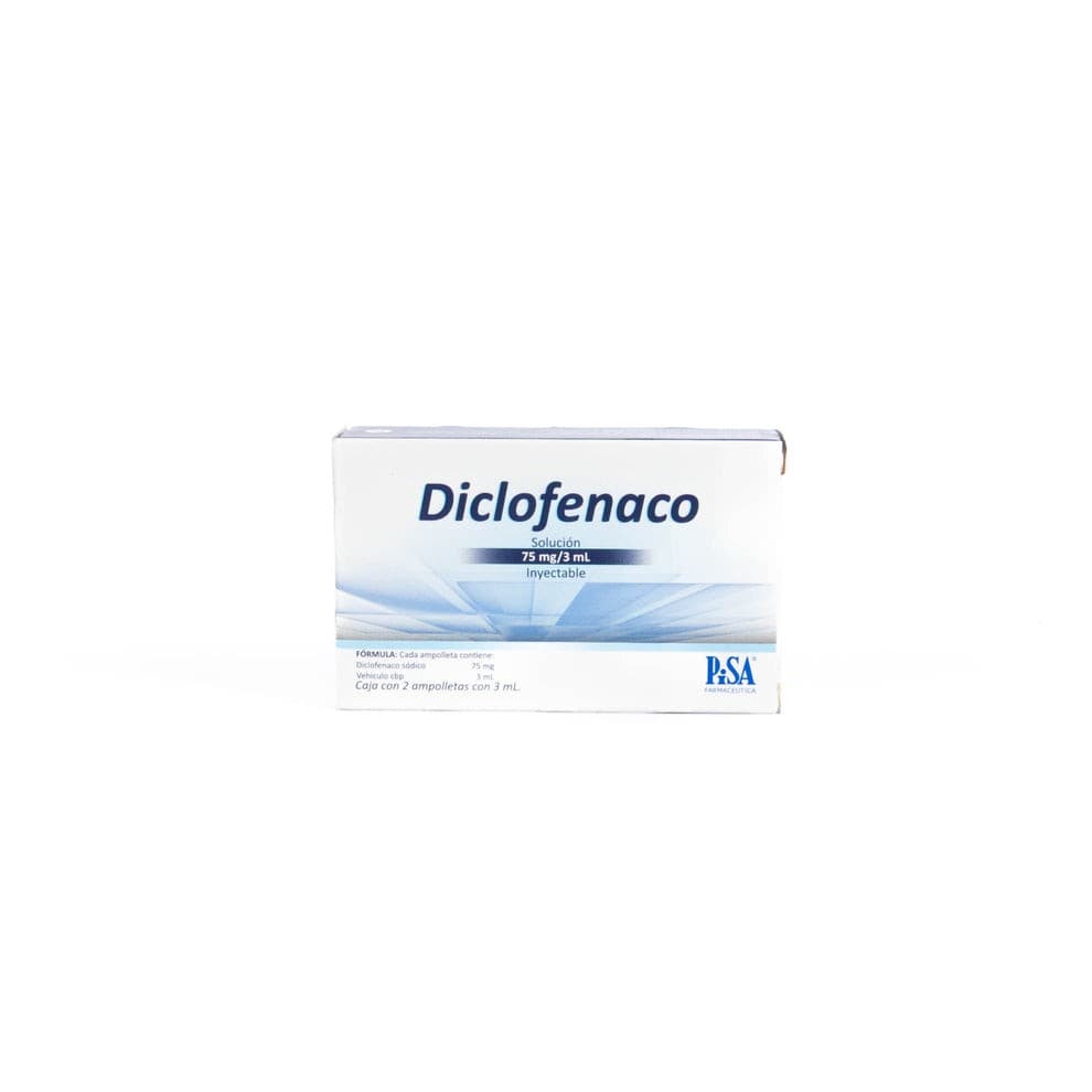Diclofenaco (pisa) Sol. Iny. C/2 Amptas. 75 Mg/3 Ml.