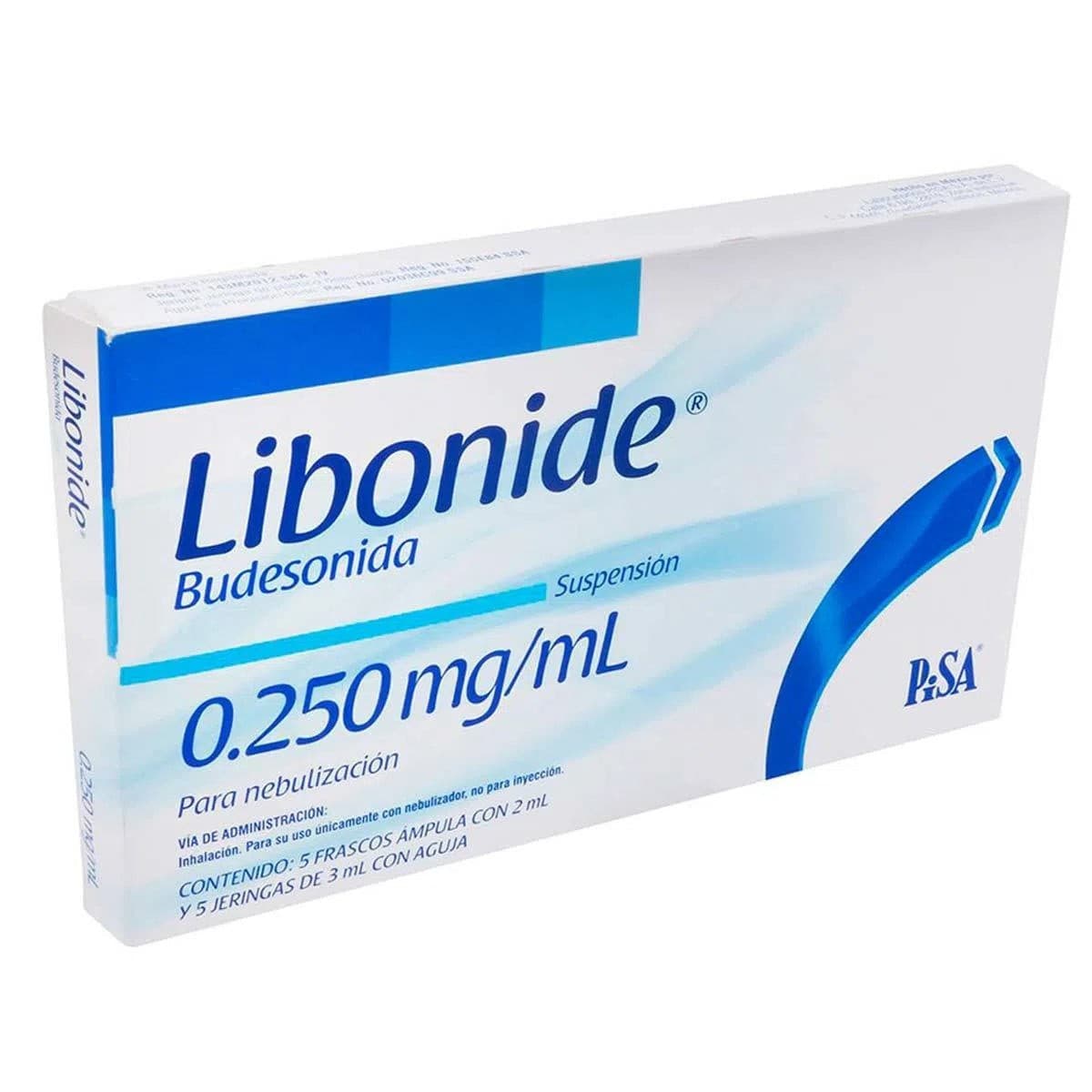 Libonide Susp. P/nebn. C/5 Fcos. Amp. 0.500 Mg/2 Ml. y 5 Jeringas.