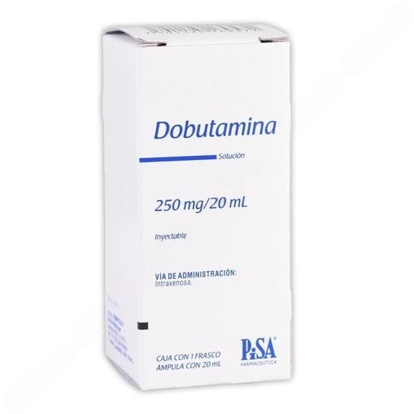 Dobutamina (pisa) Sol. Iny. C/1 Fco. Amp. 250 Mg/20 Ml.
